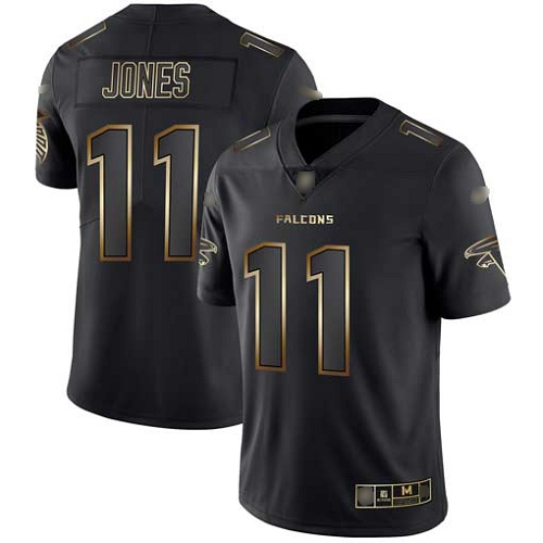 Atlanta Falcons Limited Black Gold Men Julio Jones Jersey NFL Football #11 Vapor Untouchable->women nfl jersey->Women Jersey